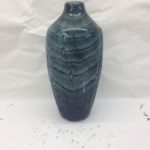 teal abstract vase