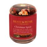 christmas spirit heart and home candle